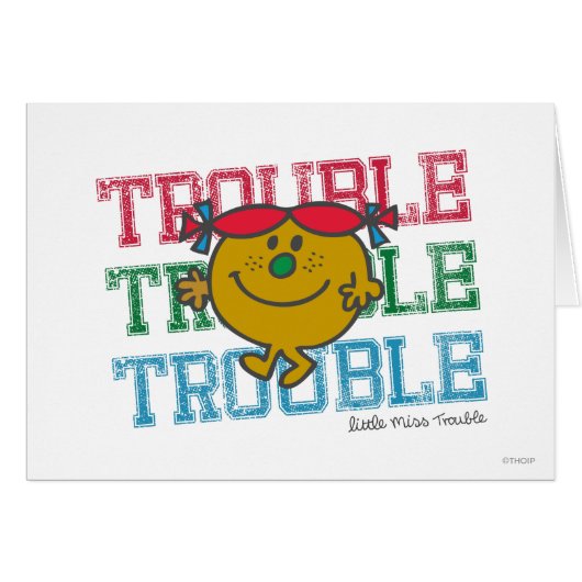 Trouble x3 cards (Front Horizontal)