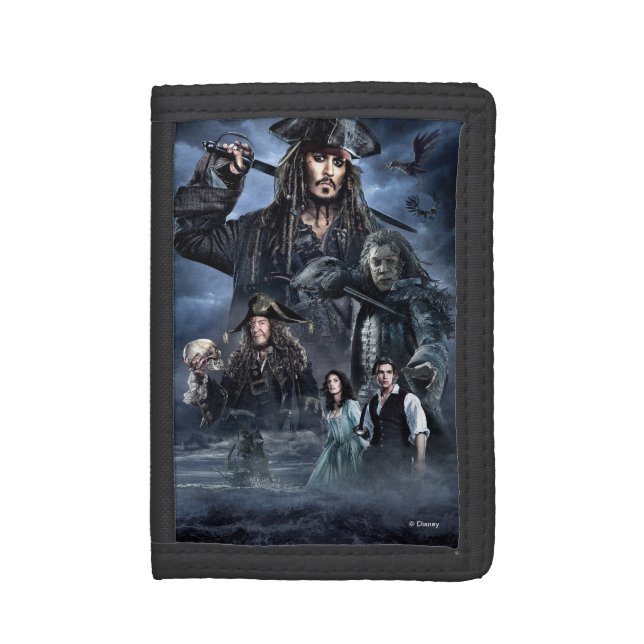 Troubled Waters, Troubled Souls Tri-fold Wallet (Front Vertical)