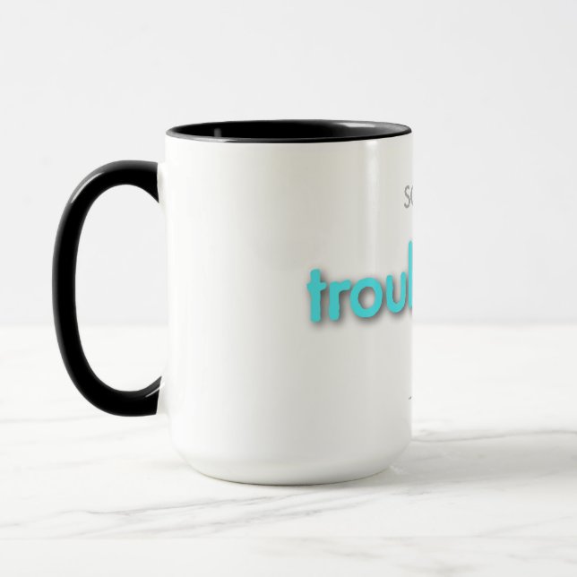 troubledad! - light blue mug (Left)
