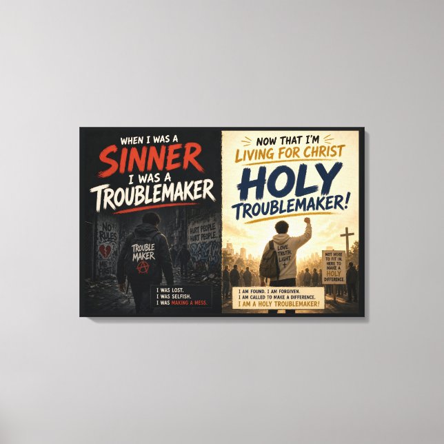 Troublemaker Canvas Print (Front)