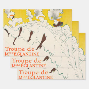 Troupe de Mademoiselle Eglantine, Toulouse Lautrec Wrapping Paper Sheets