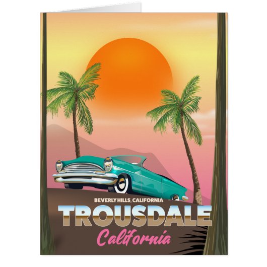 Trousdale Beverly hills California Cards (Front)