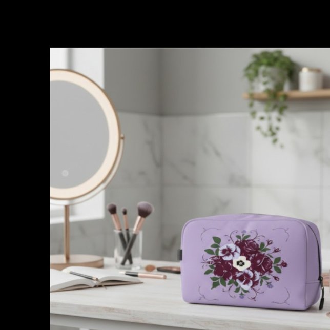 Trousse de Toilette Fleurie - Bouquet de Violettes Dopp Kit (Creator Uploaded)