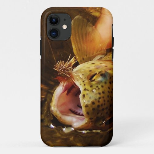 Trout and Fly iPhone 11 Case