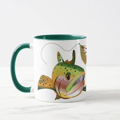 Trout and Fly Mug