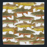 Trout Bandana<br><div class="desc">Design and original watercolors of trout by Thom Glace</div>