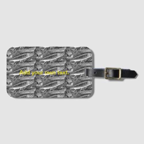 Trout bass and crappie three fish favorites  lug luggage tag
