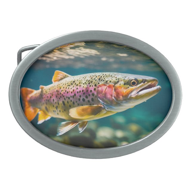 Trout belt buckle (Front)