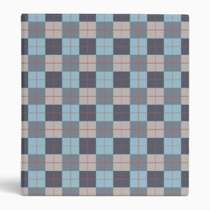 Trout Blue Gray Cotton Seed Orange Red Pattern 3 Ring Binder