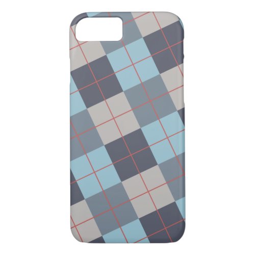 Trout Blue Gray Cotton Seed Orange Red Pattern iPhone 87 Case