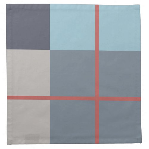 Trout Blue Gray Cotton Seed Orange Red Pattern Cloth Napkin