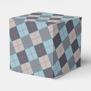 Trout Blue Gray Cotton Seed Orange Red Pattern Favor Boxes