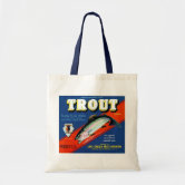 Brook Trout Sport Fishing Tote Bag, Zazzle