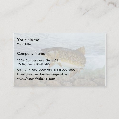Trout brook business card
