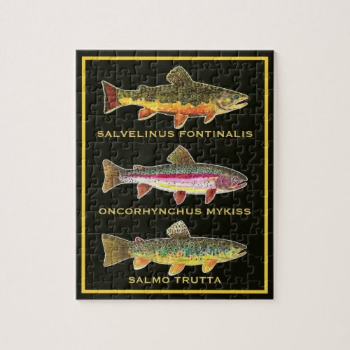 Trout _ Brown Rainbow Brook Jigsaw Puzzle