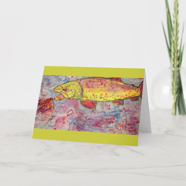 trout bum art card (Front)