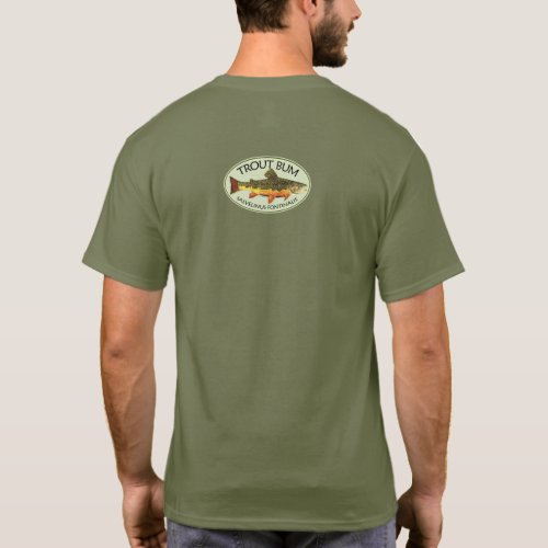 Trout Bum Fishing T_Shirt