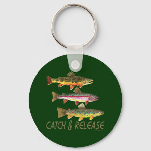 Trout Catch and Release Keychain