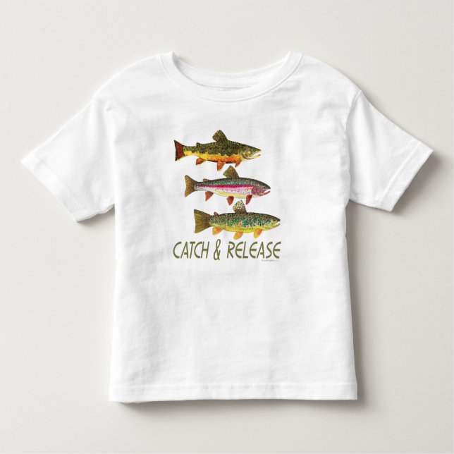 Trout Catch and Release Toddler T-shirt (Front)