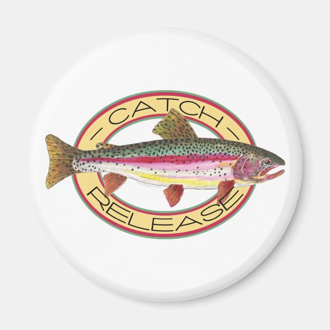 Trout Catch & Release Fishing Magnet (Front)