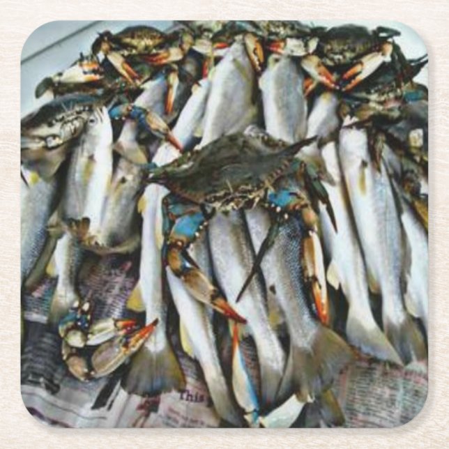 Trout & Crab Coaster (Front)