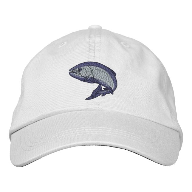 Trout Embroidered Baseball Hat (Front)