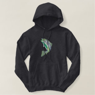 Trout Embroidered Hoodie