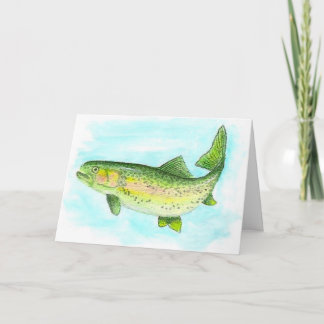 Trout Father's Day Card