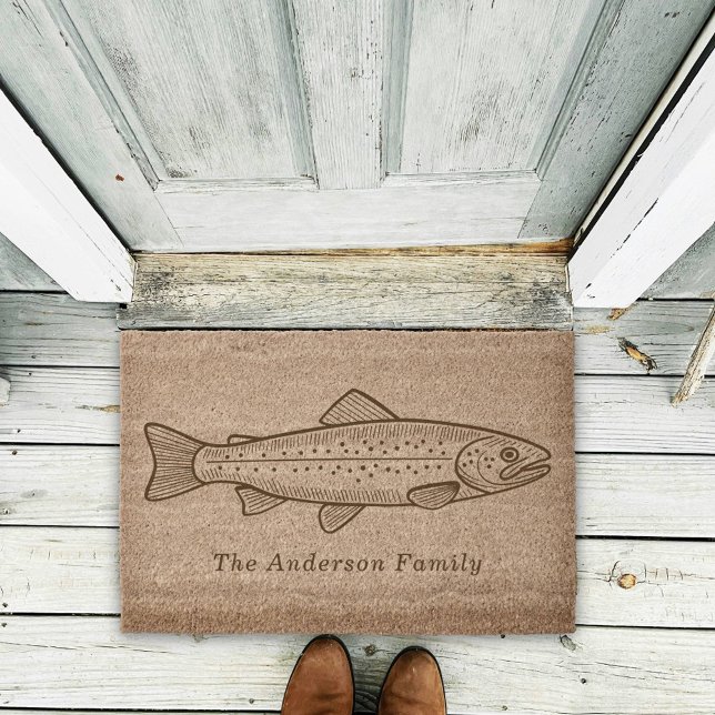 Trout  fiber doormat (Trout doormat)