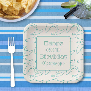 Trout Fish Birthday Party Paper Plates