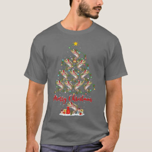 Trout Fish Lover Xmas Matching Santa Trout Christm T-Shirt