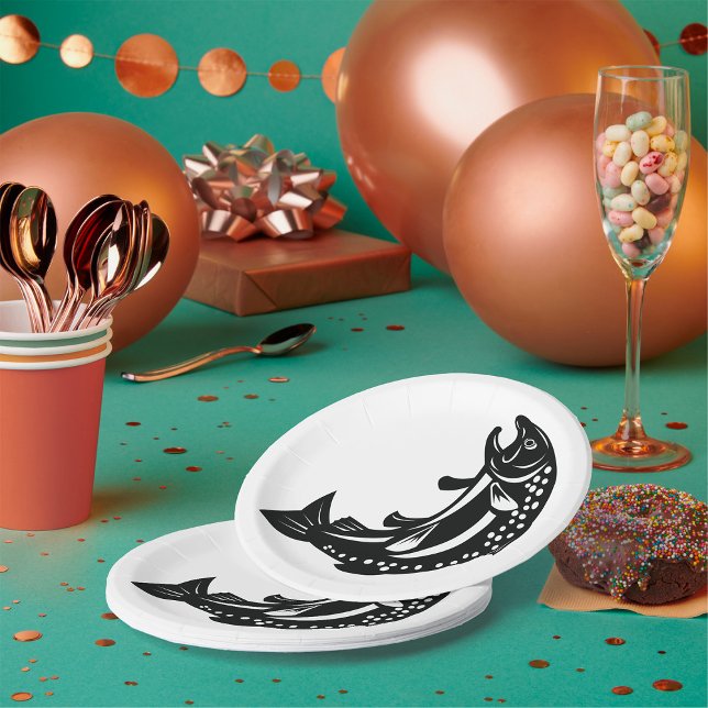 Trout Fish Paper Plates (Creator Uploaded)