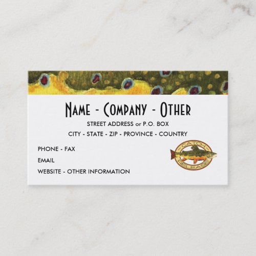 Trout Fisherman Business Card