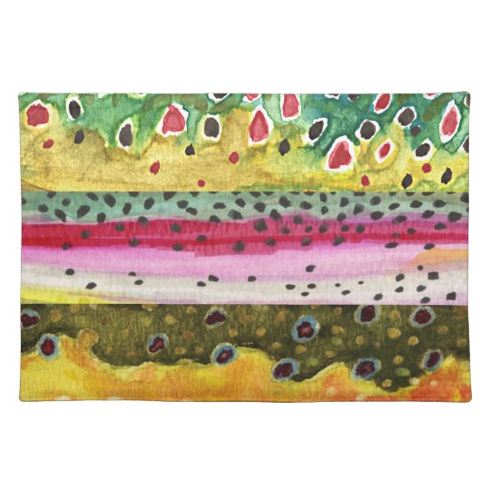 Trout Fisherman Placemat