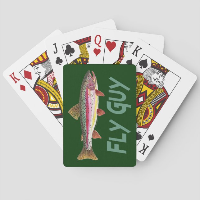 Trout Fisherman Poker Cards (Back)