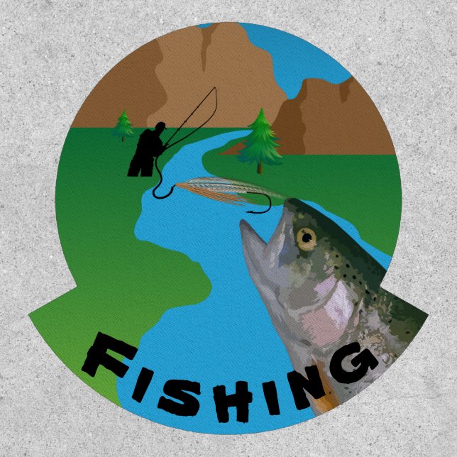 Trout Fisherman With Big Chance Patch (Front)