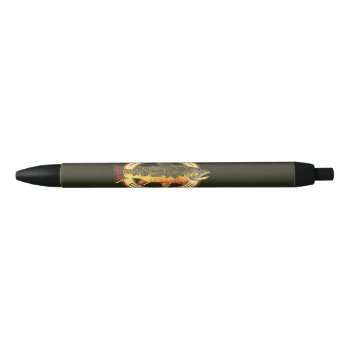 Trout Fisherman's Black Ink Pen by TroutWhiskers at Zazzle