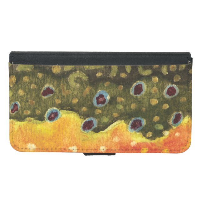 Trout Fisherman's Samsung Galaxy Wallet Case (Front (Horizontal))
