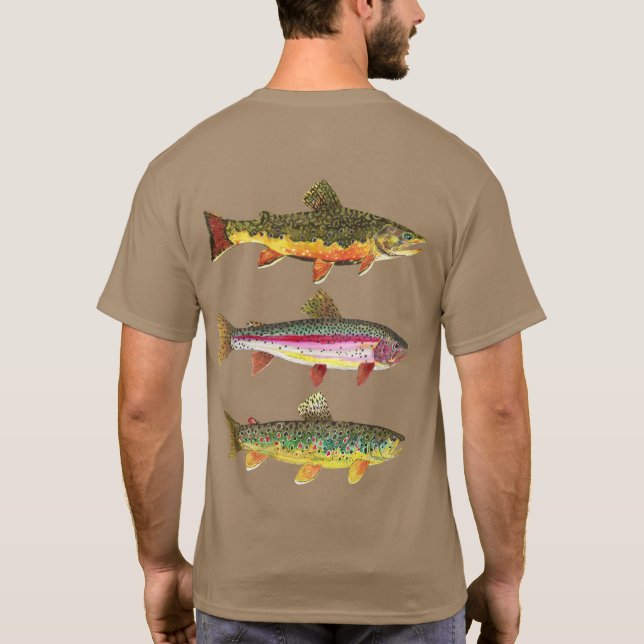 Trout Fisherman's T-Shirt (Back)