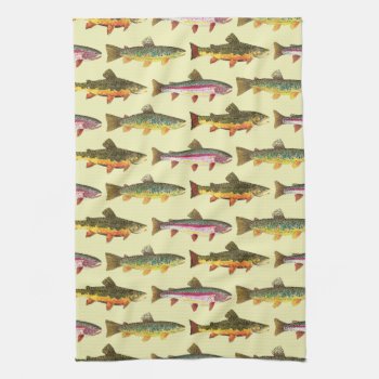 Trout Fisherman's Towel by TroutWhiskers at Zazzle