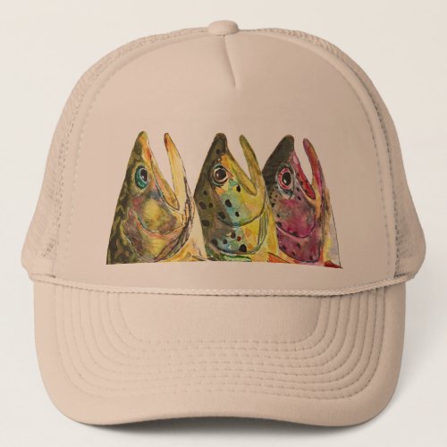 Trout Fishermans Trucker Hat