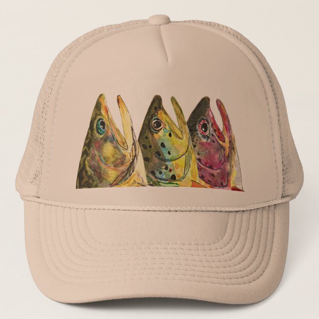 Trout Fisherman's Trucker Hat (Front)
