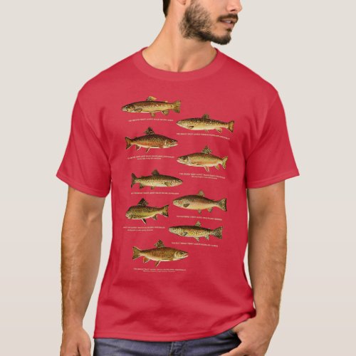 Trout Fishes of Pennsylvania T_Shirt