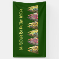 Trout Fishing Angler's Banner