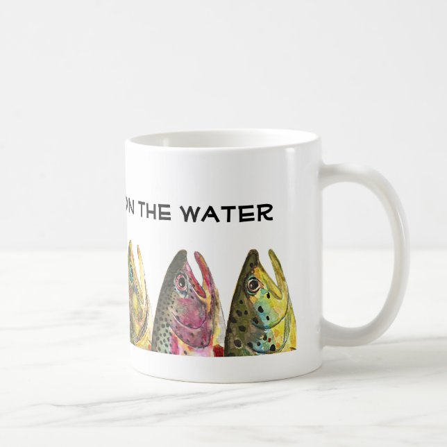 Trout Fishing Angler's Coffee Mug (Right)