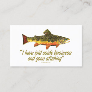 Trout Fishing Business Card