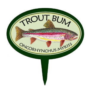 Trout Fishing Cake Toppers