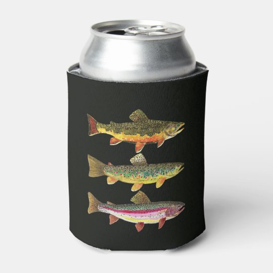 Trout Fishing Can Cooler Zazzle