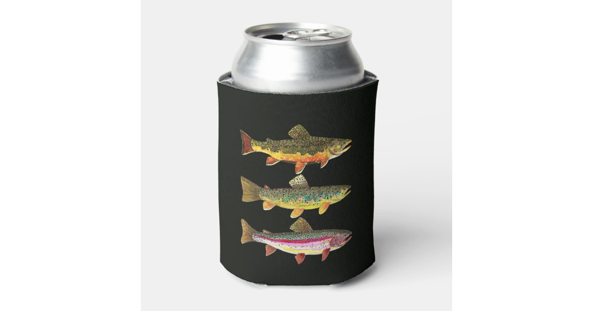 Trout Fishing Can Cooler
