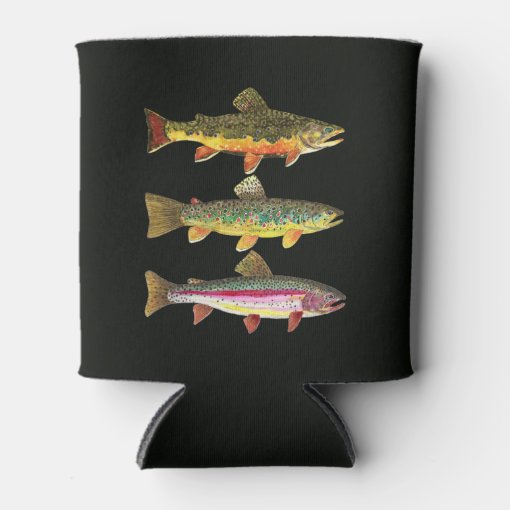Trout Fishing Can Cooler Zazzle